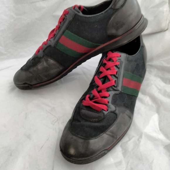 Gucci GG Guccissima Web Stripe sneakers men's 10 - Picture 5 of 16